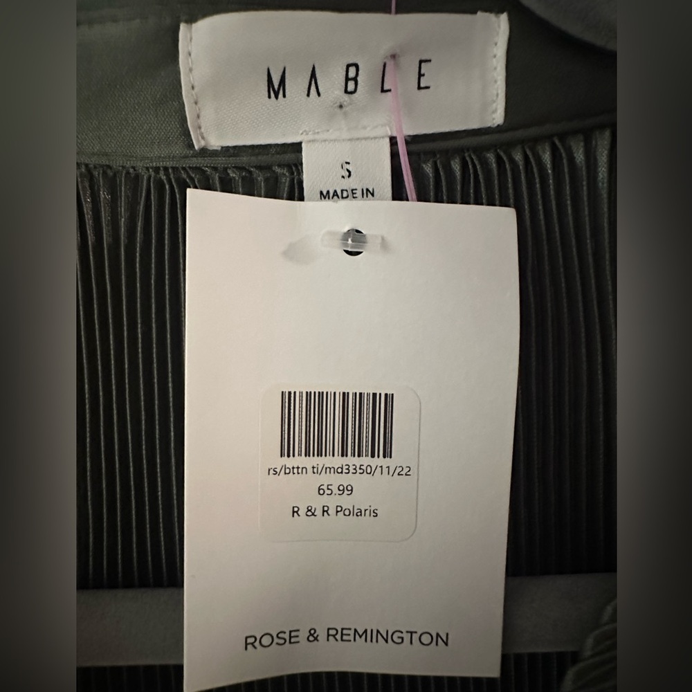 Mable Shirt Mini Dress, Size Small - Picture 3 of 3